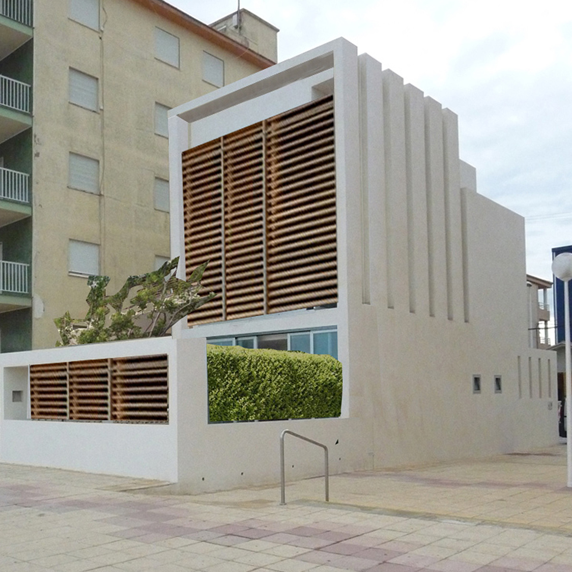 Modernes Haus am Strand